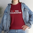 thumbnail image 1 of I Love The Goalkeeper Heart Soccer Hockey Sport Goalie T-Shirt, 1 of 2