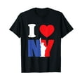 thumbnail image 1 of I Love The New York Statue Of Liberty Black T-Shirt, 1 of 5