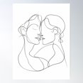 thumbnail image 1 of I Love The Way You Kiss Me Poster Wall Art, Modern Wall Decor For Living Room Bedroom, 16x24 UNFRAMED, 1 of 3
