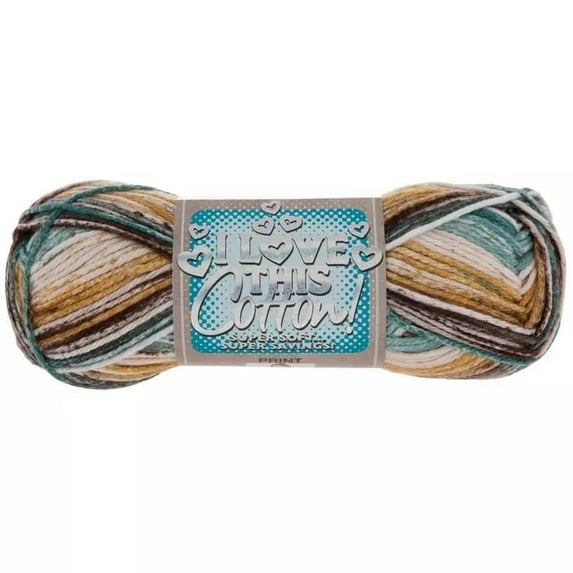 I Love This Cotton Yarn, Medium Weight 100% Cotton, 153 Yards, Emerald Pine