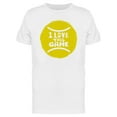 thumbnail image 1 of I Love This Game Tennis T-Shirt Men -Image by Shutterstock, Male Large, 1 of 2