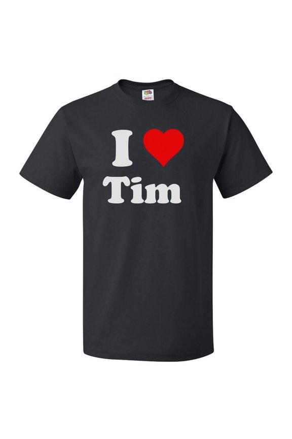 I Love Tim T shirt I Heart Tim Tee Gift