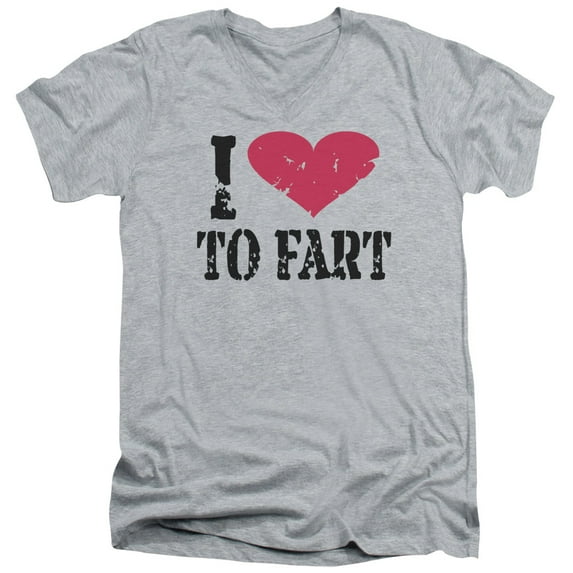 - I Love To Fart - Slim Fit V Neck Shirt - Medium