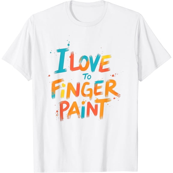 I Love To Finger Paint Couple T-Shirt100% cotton
