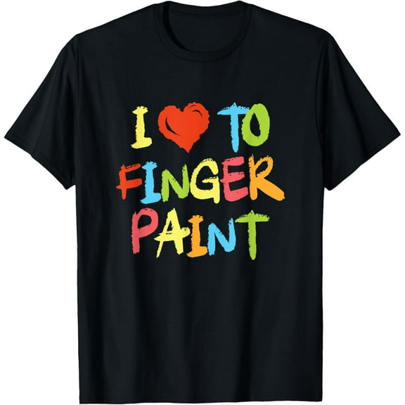 I Love To Finger Paint Cute and Funny Matching Couple T-Shirt