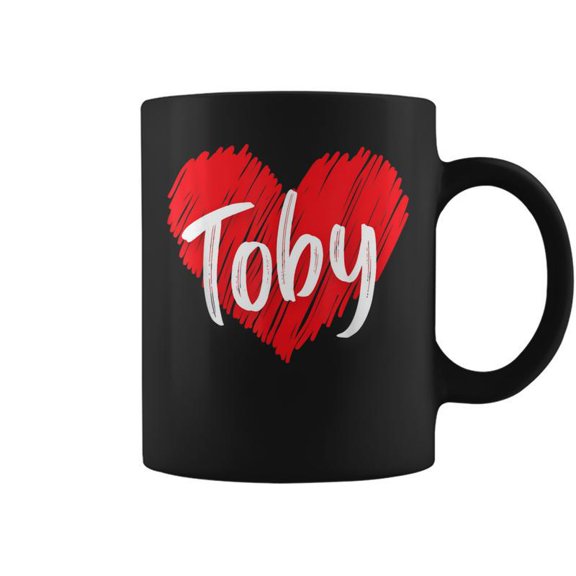 I Love Toby Heart Personalized Name Toby Coffee Mugs