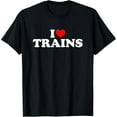thumbnail image 1 of I Love Trains T-Shirt, 1 of 6