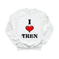thumbnail image 1 of I Love Tren Funny Gym Meme Workout Fitness Steroids Lift Sweatshirt, for men & women, up to size 5XL, 1 of 3
