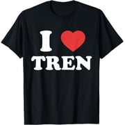 I Love Tren I Heart Tren Bodybuilder Heart Tren bodybuilders T-Shirt