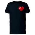 thumbnail image 1 of I Love Turkey Heart Flag T-Shirt Men -Image by Shutterstock, Male XX-Large, 1 of 2