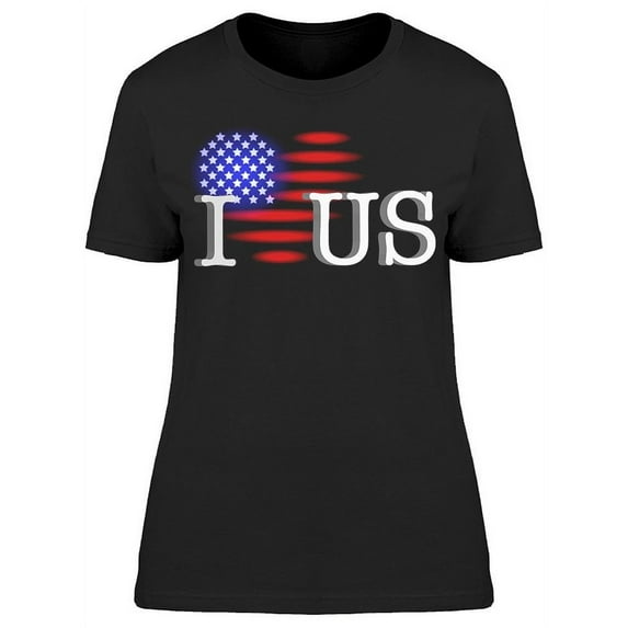 I Love U.s. T-Shirt Women -Image by Shutterstock, Female Large