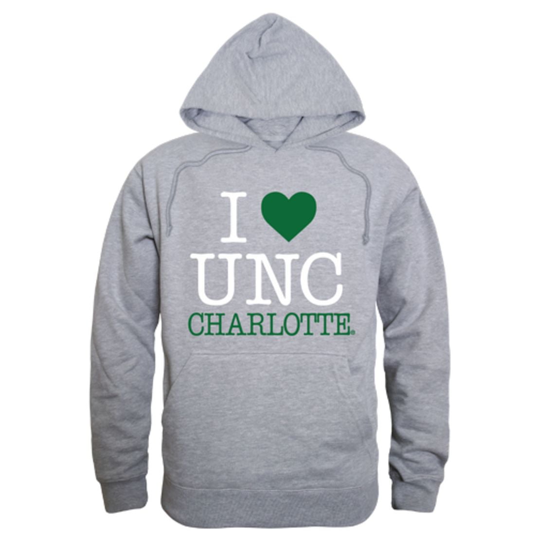 I Love UNC University of North Carolina at Charlotte 49ers Hoodie Sweatshirt Heather Grey X Large Walmart