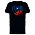 thumbnail image 1 of I Love Usa Brush Heart T-Shirt Men -Image by Shutterstock, Male Small, 1 of 2