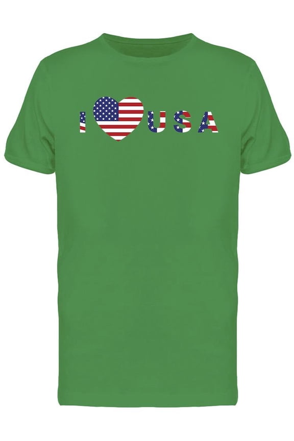 I Love Usa Logo Design Tee Men's -Image by Shutterstock