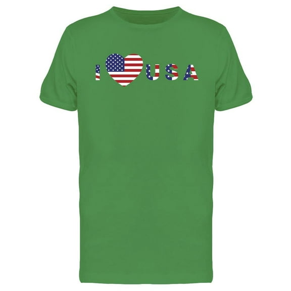 I Love Usa Logo Design Tee Men's -Image by Shutterstock