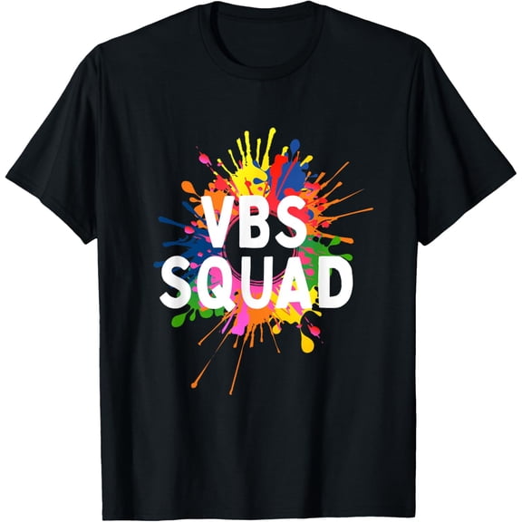 I Love VBS 2025 Squad Vacation Bible School Paint Splatter T-Shirt