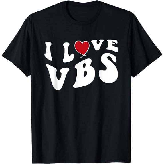 I Love VBS Vacation Bible School 2024 Cute Christian Heart T-Shirt