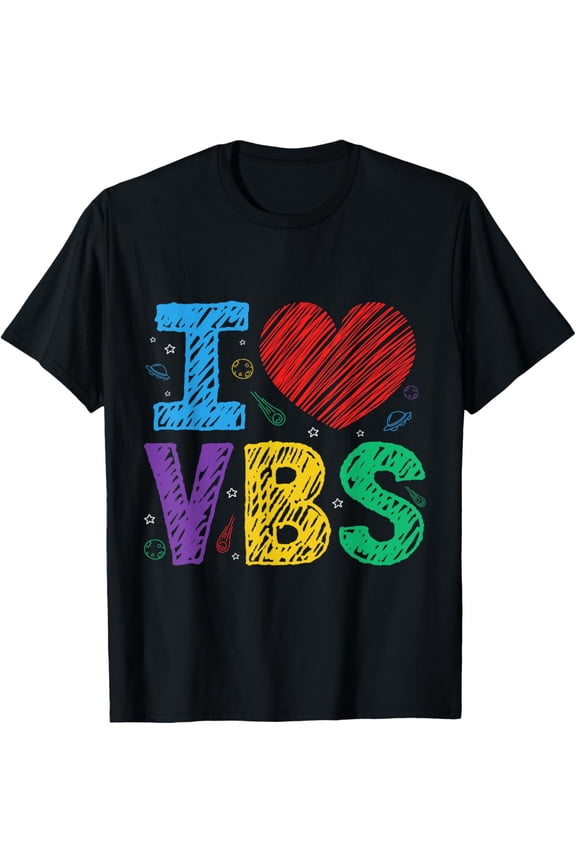 t-shirtI Love VBS Vacation Bible School Squad Religious Theme T-Shirt mens t shirt，black，women，funny，misfits，men，journey
