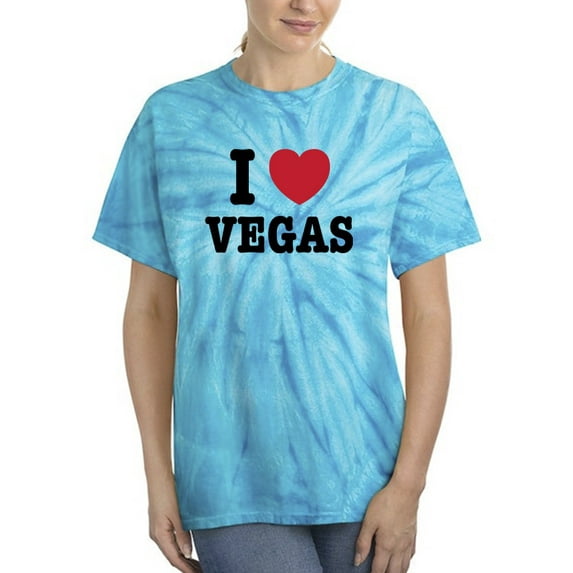I Love Vegas Tie-Dye Cyclone Women -Smartprints Designs, Female Medium
