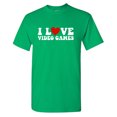 thumbnail image 1 of I Love Video Games Sarcastic Humor Graphic Tees Gift For Mens Novelty Funny T Shirt, 1 of 5