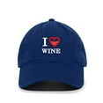 thumbnail image 1 of I Love Vine Baseball Cap Embroidered Cotton Adjustable Dad Hat Royal Blue, 1 of 1