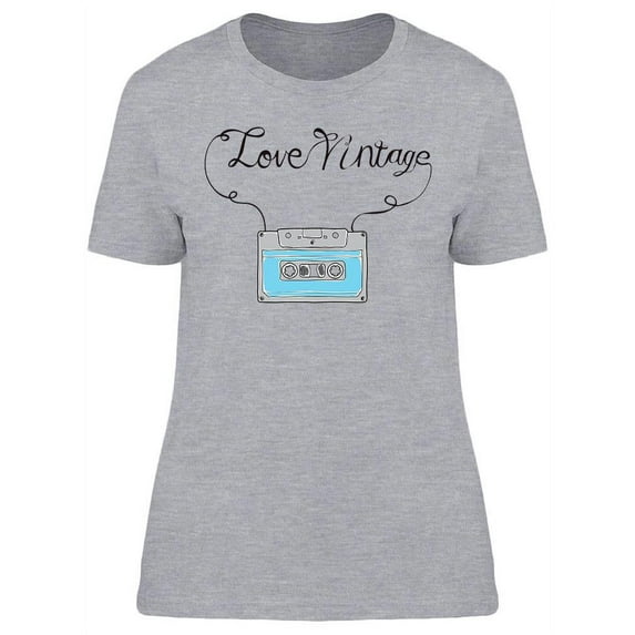 I Love Vintage T-Shirt Women -Image by Shutterstock, Female Small