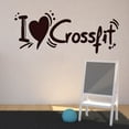 thumbnail image 1 of I Love Wall Stickers Motivation Workout Fitness Sport Gym Vinyl Art Murals Living Room Home Decor Bedroom Wall Decals 42x18cm, 1 of 4