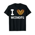 thumbnail image 1 of I Love Weiners Hotdogs Frankfurter Wiener Frank Sausage Bun T-Shirt, 1 of 5