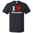 thumbnail image 1 of I Love Winston T shirt I Heart Winston Tee Gift, 1 of 2