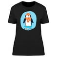 thumbnail image 1 of I Love Winter Penguin T-Shirt Women -Image by Shutterstock, Female Large, 1 of 2