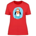 thumbnail image 1 of I Love Winter Penguin T-Shirt Women -Image by Shutterstock, Female Small, 1 of 2