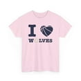 thumbnail image 1 of I Love Wolves to Minnesota funny basketball playoffs Unisex Cotton Tee, 1 of 9