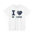 thumbnail image 1 of I Love Wolves to Minnesota funny basketball playoffs Unisex Cotton Tee, 1 of 9