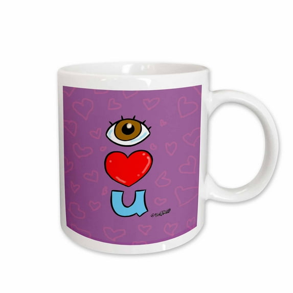 3drose, I Love You, 11oz Mug