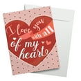 thumbnail image 1 of "I Love You with All of My Heart" Big Valentine's Day Greeting Cards and Envelopes – 8.5" x 11" Extra Large Jumbo Valentines Card, Huge Oversized Cards for Spouse, Boyfriend, Girlfriend – 2 per Pack, 1 of 7