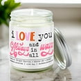 thumbnail image 1 of 'I Love You Always, and in All Ways' Love/Anniversary/Valentine's Day Candle - Balsam & Berry 9oz Soy Candle, Handcrafted in USA, Eco-Friendly Glass - Citrus, Fir, Amber Scent, 1 of 1