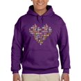 thumbnail image 1 of I Love You Baby Heart Hoodie Men -Image by Shutterstock, Male 5X-Large, 1 of 4