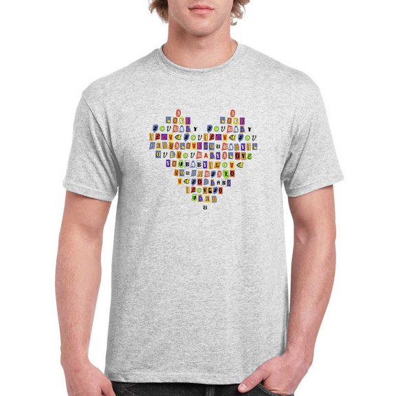 I Love You Baby Heart T-Shirt Men -Image by Shutterstock, Male Large