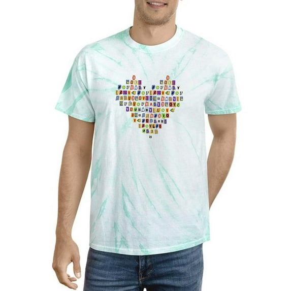 I Love You Baby Heart Tie Dye Cyclone Men -Image by Shutterstock, Male Medium