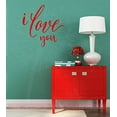 thumbnail image 1 of I Love You Bedroom Vinyl Lettering Quotes Wall Decals Sticker Wedding, 23x23-inch, Chery Red, 1 of 5