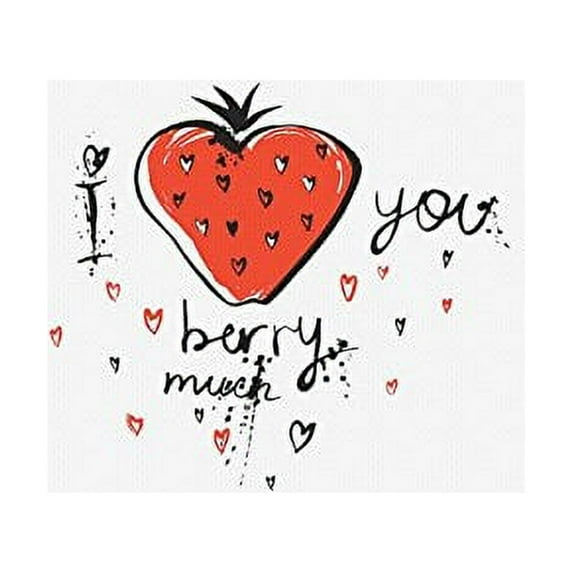I Love You Berry Much Mouse Pad Gaming Mousepad 9.84"(L) x 7.87"(W)