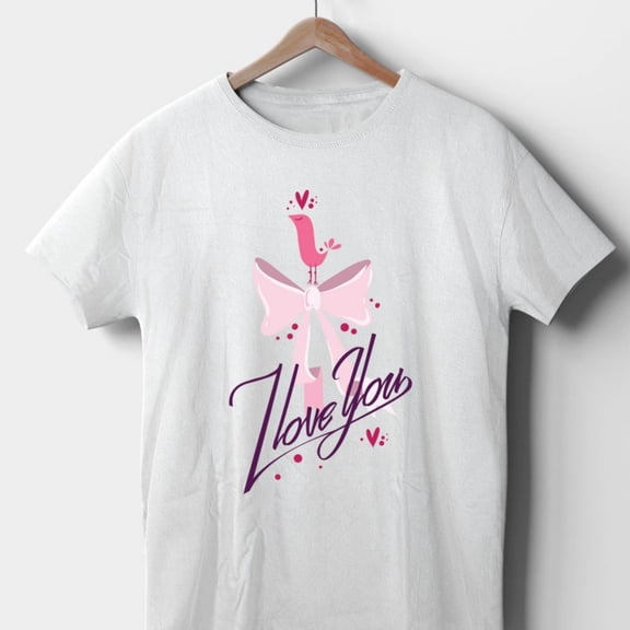 I Love You Bird VaL1entine's Day T-shirt