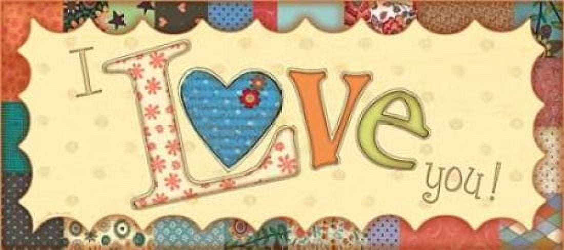 I Love You Canvas Art - Jo Moulton (10 x 20)