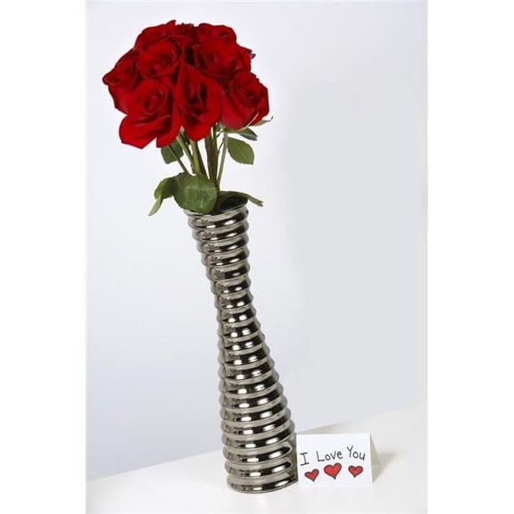 I Love You Card with Roses in a Vase Poster Print by Leah Hammond, 22 x 34 - Large