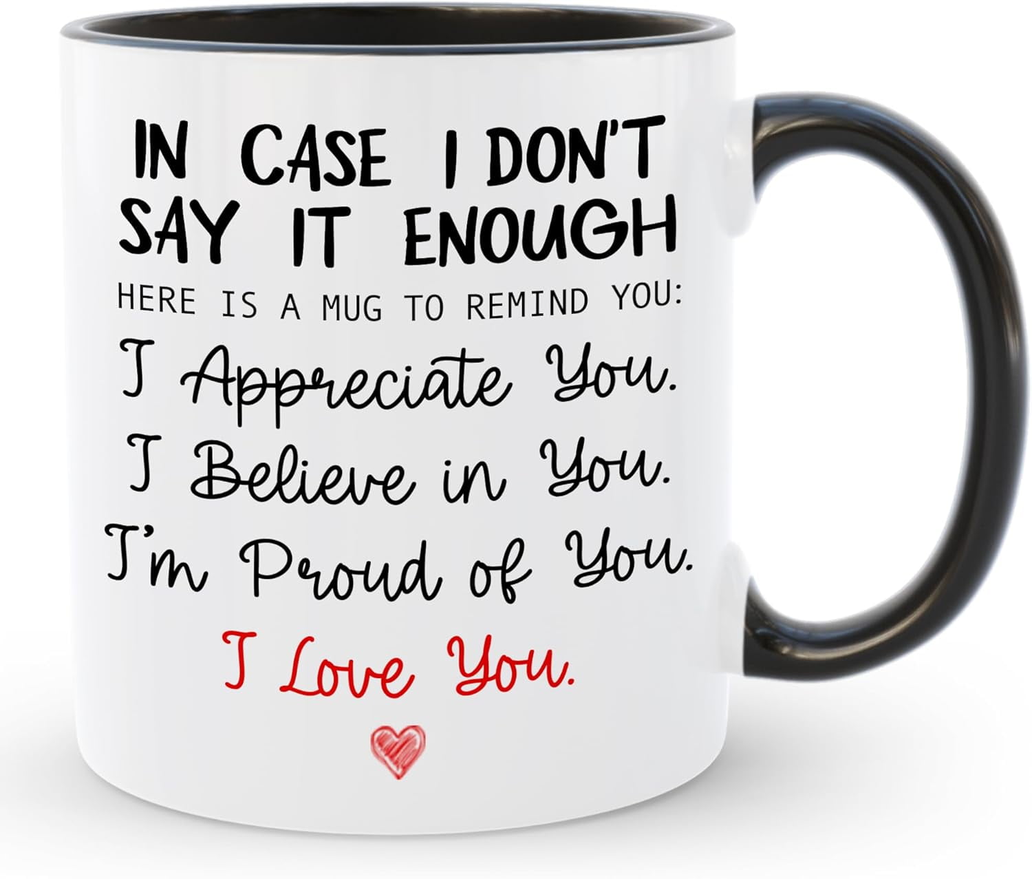 I Love You Coffee Mug for Men Women, Romantic Valentines Day Present ...