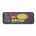 thumbnail image 1 of I Love You Computer Mouse Pad, Valentines Day Featured Festival in Love Wish Feelings Image, Rectangle Non-Slip Rubber Mousepad Large, 31" x 12" Gaming Size, Dark Petrol Blue Yellow, by Ambesonne, 1 of 2