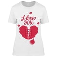 thumbnail image 1 of I Love You Corset Heart Tee Women's -Image by Shutterstock, 1 of 2