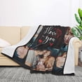 thumbnail image 1 of I Love You Couple Gifts Custom Sherpa Fleece Photo Blanket Birthday Gifts for Boyfriend Girlfriend Personalized Picture Blanket Soft Flannel Customized Blanket Christmas Couples Gifts Blankets, 1 of 5