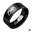 thumbnail image 1 of "I Love You" Couple's Matching Promise Ring Men Women Wedding U Finish S W9P4 H5L1, 1 of 9