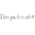 thumbnail image 1 of I Love You Drive Safe Heart Mirror Decal Sticker Vinyl Truck 2024 Car, 1 of 7